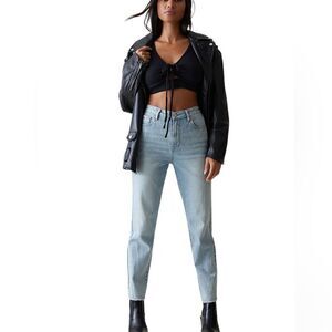 PacSun Eco Stretch Light Indigo Curve Straight Leg Jeans NEW